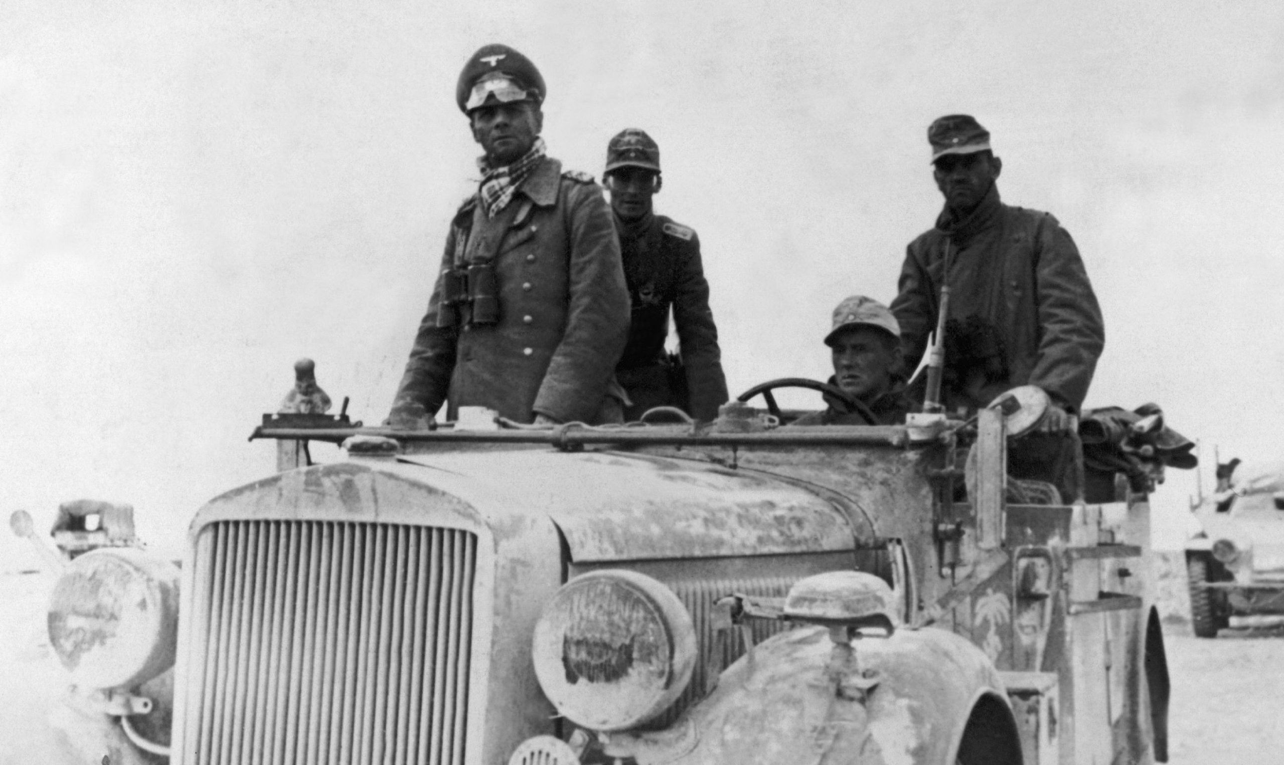 El mariscal de campo Rommel en El-Alamein en 1941. Ha luchado en las dos guerras mundiales para Alemania